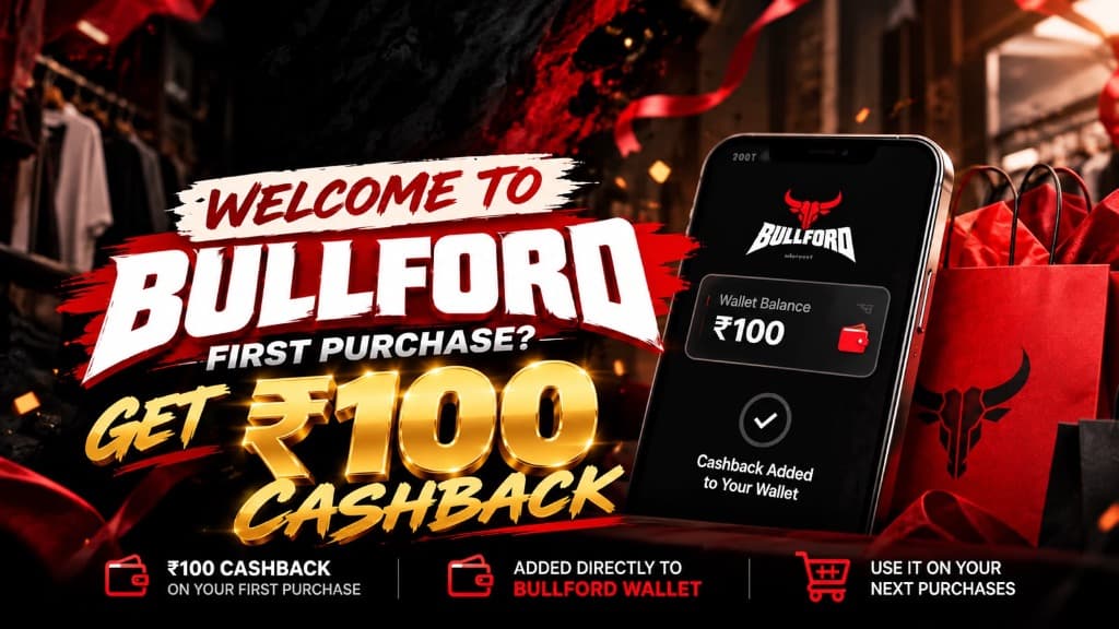 Welcome to Bullford - First Purchase Get ₹100 Cashback