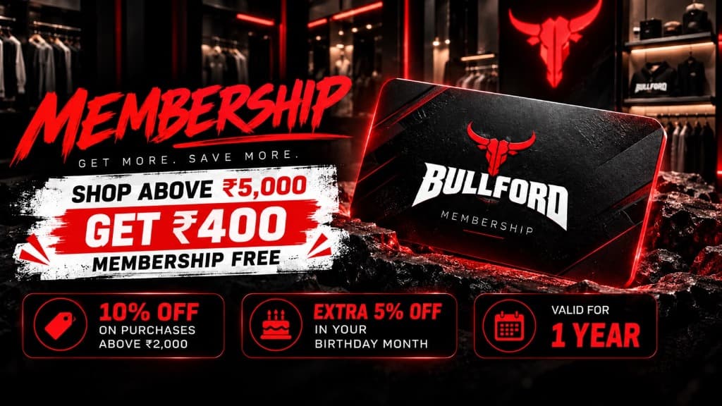 Bullford Membership - Shop Above ₹5,000 Get ₹400 Membership Free