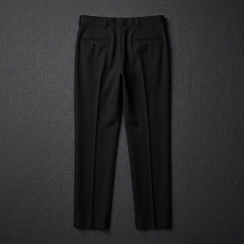 Straight / Regular Fit Creased Trousers - MIDNIGHT NAVY
